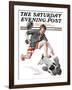 "Runaway Pants" Saturday Evening Post Cover, August 9,1919-Norman Rockwell-Framed Giclee Print