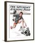 "Runaway Pants" Saturday Evening Post Cover, August 9,1919-Norman Rockwell-Framed Giclee Print
