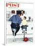 "Runaway" Saturday Evening Post Cover, September 20,1958-Norman Rockwell-Framed Giclee Print