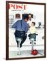 "Runaway" Saturday Evening Post Cover, September 20,1958-Norman Rockwell-Framed Giclee Print