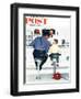 "Runaway" Saturday Evening Post Cover, September 20,1958-Norman Rockwell-Framed Premium Giclee Print