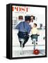 "Runaway" Saturday Evening Post Cover, September 20,1958-Norman Rockwell-Framed Stretched Canvas