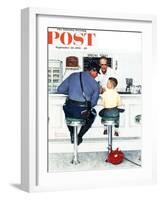 "Runaway" Saturday Evening Post Cover, September 20,1958-Norman Rockwell-Framed Giclee Print