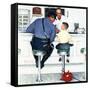 "Runaway", September 20,1958-Norman Rockwell-Framed Stretched Canvas