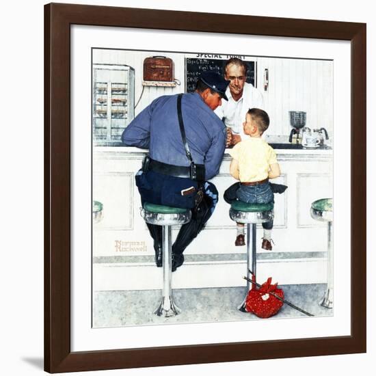 "Runaway", September 20,1958-Norman Rockwell-Framed Giclee Print