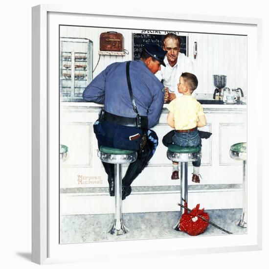 "Runaway", September 20,1958-Norman Rockwell-Framed Giclee Print