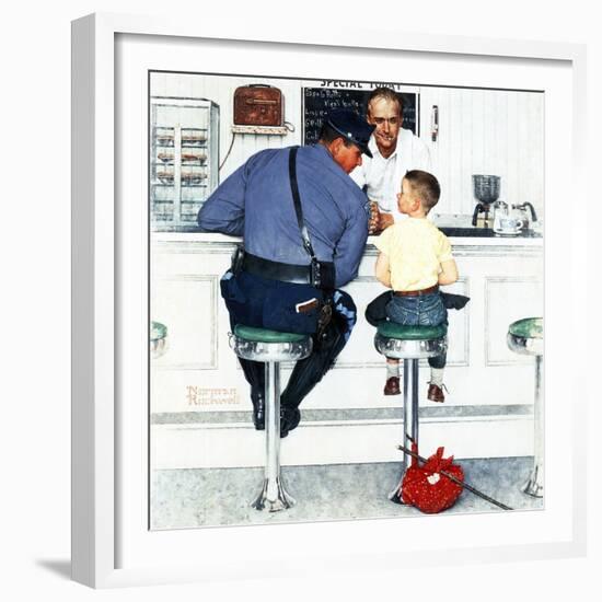 "Runaway", September 20,1958-Norman Rockwell-Framed Giclee Print