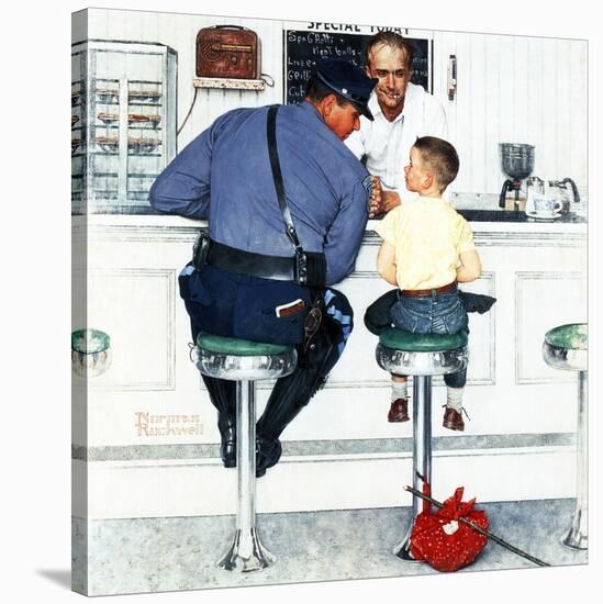 "Runaway", September 20,1958-Norman Rockwell-Stretched Canvas