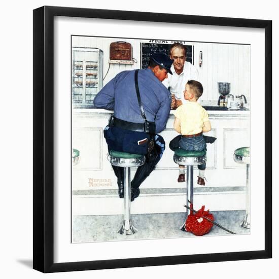 "Runaway", September 20,1958-Norman Rockwell-Framed Giclee Print