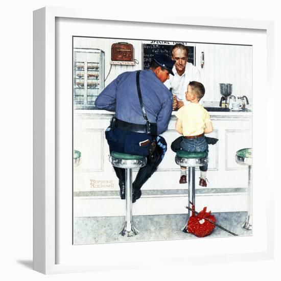 "Runaway", September 20,1958-Norman Rockwell-Framed Giclee Print