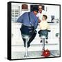 "Runaway", September 20,1958-Norman Rockwell-Framed Stretched Canvas