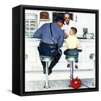 "Runaway", September 20,1958-Norman Rockwell-Framed Stretched Canvas