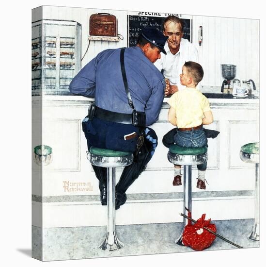 "Runaway", September 20,1958-Norman Rockwell-Stretched Canvas