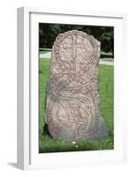 Rune Stone, Oland Island, Sweden, Viking Civilization, 11th Century-null-Framed Giclee Print