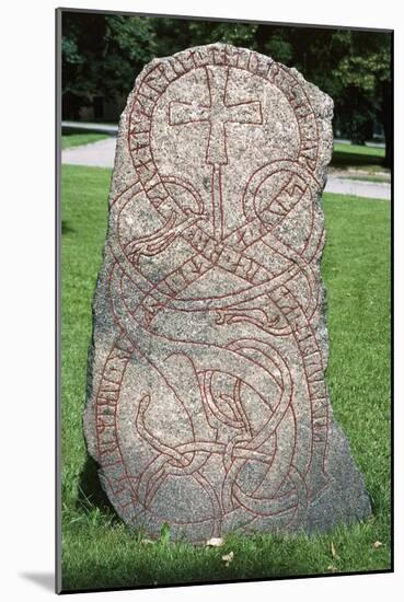 Rune Stone, Oland Island, Sweden, Viking Civilization, 11th Century-null-Mounted Giclee Print