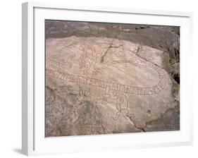 Rune Stone Ref Sigurd 'Dragon Killer'. Sundbyholm, Near Eskilstuna, Sodermanlandslan, Sweden-Richard Ashworth-Framed Photographic Print