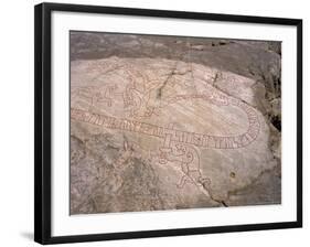 Rune Stone Ref Sigurd 'Dragon Killer'. Sundbyholm, Near Eskilstuna, Sodermanlandslan, Sweden-Richard Ashworth-Framed Photographic Print