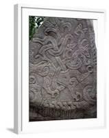 Rune Stone Relief Depicting Dragon, 983, Jelling-null-Framed Photographic Print
