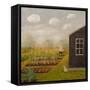 Runner Beans & Peas (The Allotment)-Chris Ross Williamson-Framed Stretched Canvas