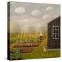 Runner Beans & Peas (The Allotment)-Chris Ross Williamson-Stretched Canvas