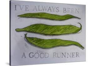 Runner Beans-Sarah Thompson-Engels-Stretched Canvas