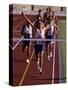 Runner Celebrates at the Finish Line-null-Stretched Canvas
