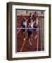 Runner Celebrates at the Finish Line-null-Framed Photographic Print