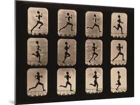 Runner in Action-null-Mounted Art Print