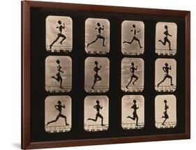 Runner in Action-null-Framed Art Print