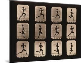 Runner in Action-null-Mounted Art Print