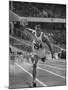 Runner Milt Campbell Competing in the Olympics-John Dominis-Mounted Premium Photographic Print