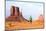 Runner. Running Man Sprinting in Monument Valley. Athlete Runner Cross Country Trail Running Outdoo-Maridav-Mounted Photographic Print