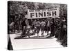 Runners Approaching the Finish Line in Central Park. During the 1972 New York City Marathon-null-Stretched Canvas