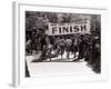 Runners Approaching the Finish Line in Central Park. During the 1972 New York City Marathon-null-Framed Photographic Print