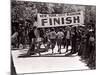 Runners Approaching the Finish Line in Central Park. During the 1972 New York City Marathon-null-Mounted Photographic Print