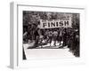 Runners Approaching the Finish Line in Central Park. During the 1972 New York City Marathon-null-Framed Photographic Print