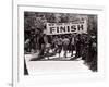 Runners Approaching the Finish Line in Central Park. During the 1972 New York City Marathon-null-Framed Photographic Print