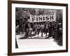 Runners Approaching the Finish Line in Central Park. During the 1972 New York City Marathon-null-Framed Photographic Print