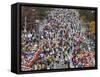 Runners Competing on First Avenue During 2009 New York City Marathon-null-Framed Stretched Canvas