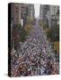 Runners Competing on First Avenue During 2009 New York City Marathon-null-Stretched Canvas