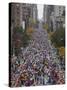 Runners Competing on First Avenue During 2009 New York City Marathon-null-Stretched Canvas