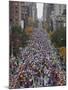 Runners Competing on First Avenue During 2009 New York City Marathon-null-Mounted Photographic Print