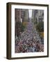 Runners Competing on First Avenue During 2009 New York City Marathon-null-Framed Photographic Print