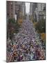 Runners Competing on First Avenue During 2009 New York City Marathon-null-Mounted Photographic Print