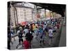 Runners Crossing the 59th Street Queensboro Bridge During the 2009 New York City Marathon-null-Stretched Canvas