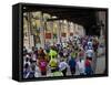 Runners Crossing the 59th Street Queensboro Bridge During the 2009 New York City Marathon-null-Framed Stretched Canvas