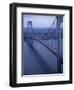 Runners Crossing the Verrazano Bridge after Starting the 1994 New York City Marathon-null-Framed Premium Photographic Print