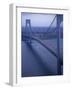 Runners Crossing the Verrazano Bridge after Starting the 1994 New York City Marathon-null-Framed Photographic Print