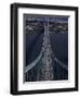 Runners Crossing the Verrazano Bridge after Starting the 1999 New York City Marathon-null-Framed Photographic Print