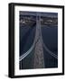 Runners Crossing the Verrazano Bridge after Starting the 1999 New York City Marathon-null-Framed Photographic Print